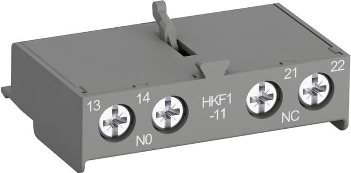 Фронтальные доп.контакты 1НО+1НЗ HKF1-11 для автоматов типа MS116, MS132, MS132-T, MO132, MS165, MO1